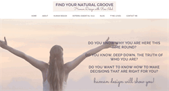 Desktop Screenshot of findyournaturalgroove.com