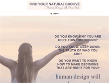 Tablet Screenshot of findyournaturalgroove.com